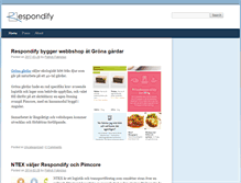 Tablet Screenshot of blog.respondify.se